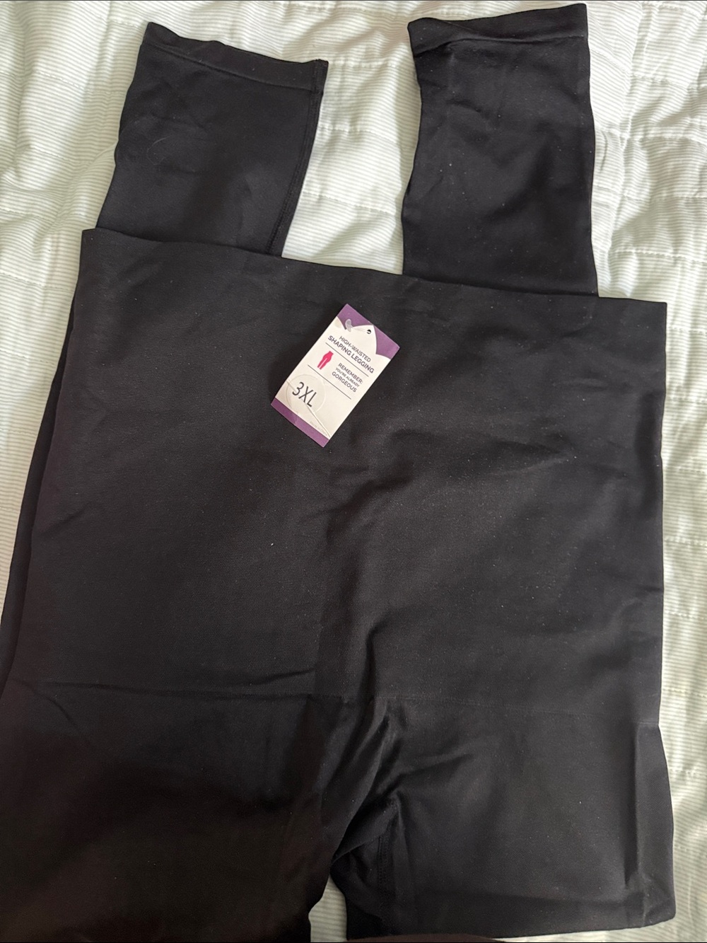 High waisted shaping black legging
